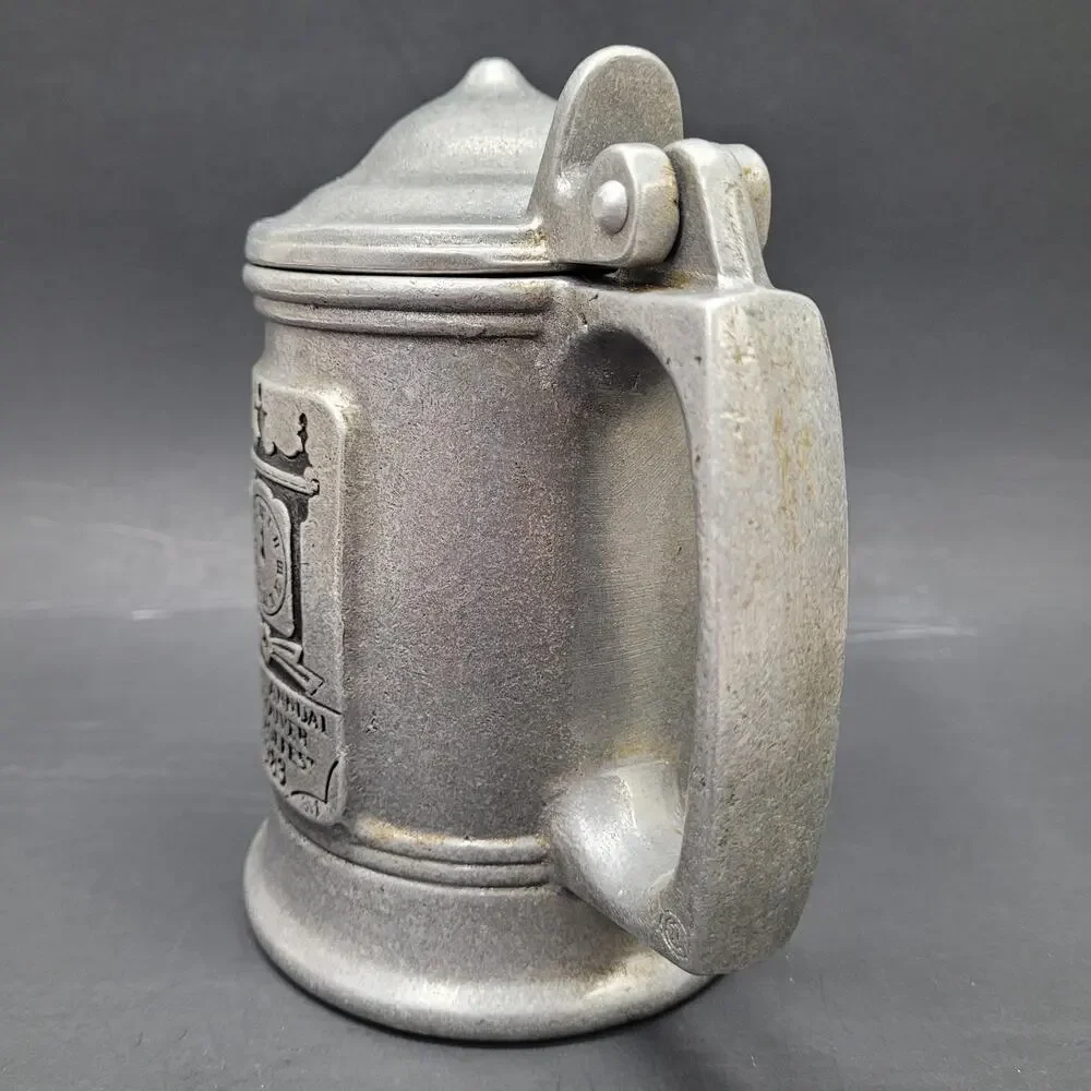 Vtg Carson Pewter St. Joes Vancouver Sausagefest Beer Mug Stein Flip Lid 1983 6